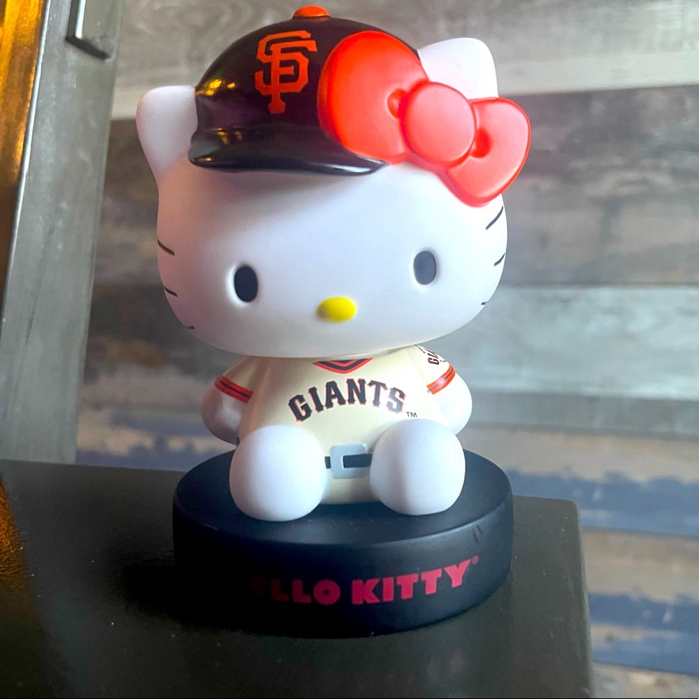 Hello Kitty Giants Bobblehead San Francisco Collectable mini figure